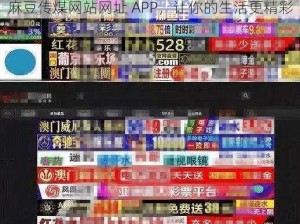 麻豆传煤网站网址 APP，让你的生活更精彩