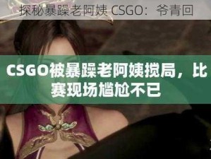 探秘暴躁老阿姨 CSGO：爷青回