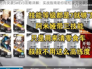 明日方舟突袭SWEV3攻略详解：实战指南助你轻松攻克突袭SWEV3挑战