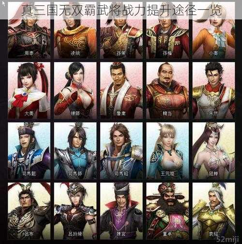 真三国无双霸武将战力提升途径一览