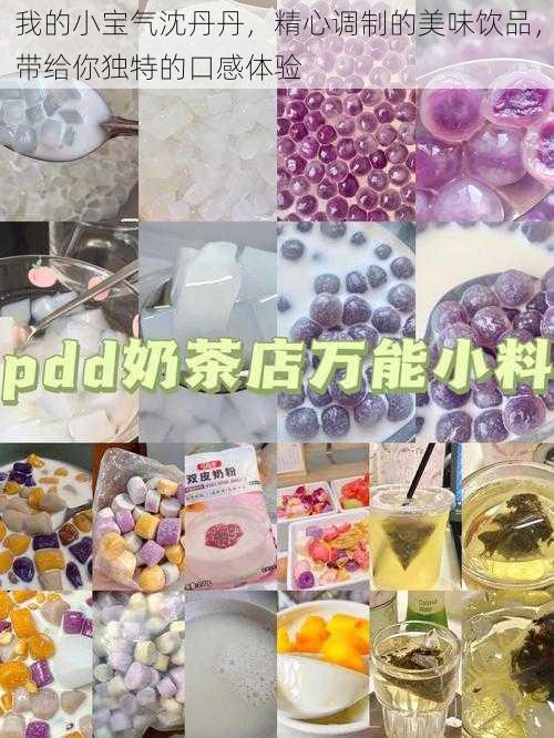 我的小宝气沈丹丹，精心调制的美味饮品，带给你独特的口感体验