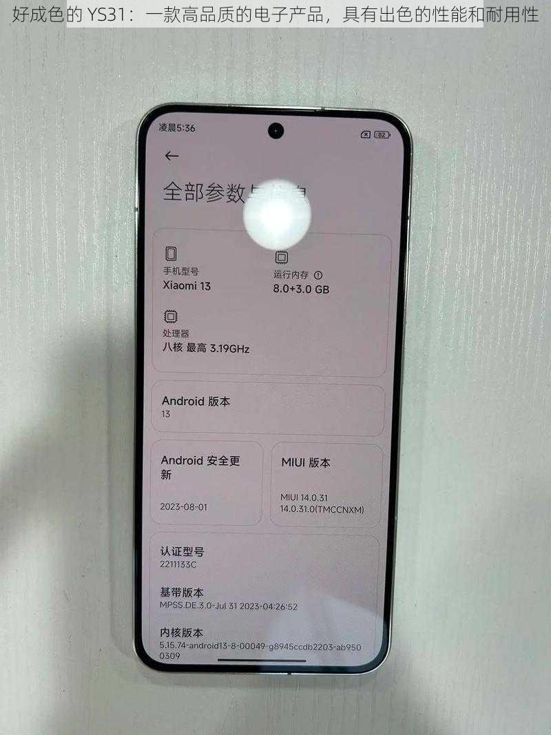 好成色的 YS31：一款高品质的电子产品，具有出色的性能和耐用性