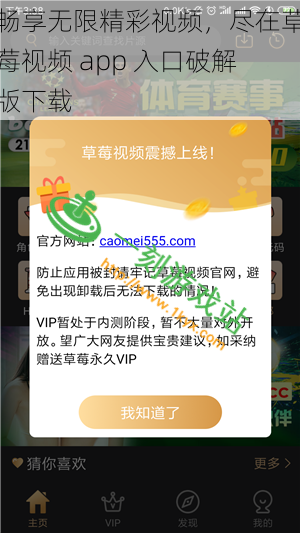 畅享无限精彩视频，尽在草莓视频 app 入口破解版下载