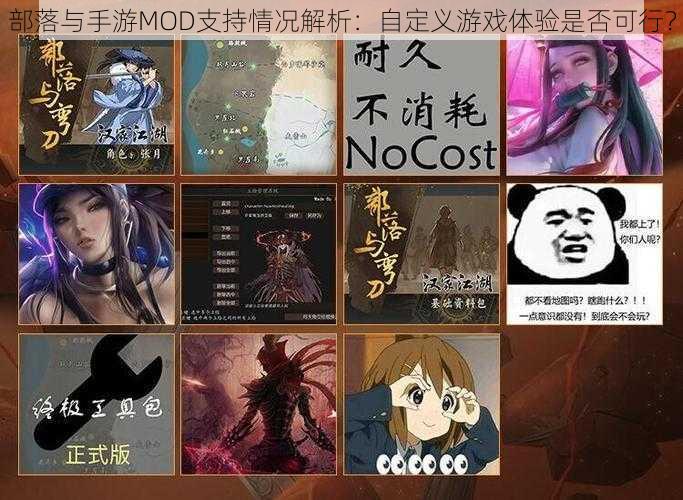 部落与手游MOD支持情况解析：自定义游戏体验是否可行？