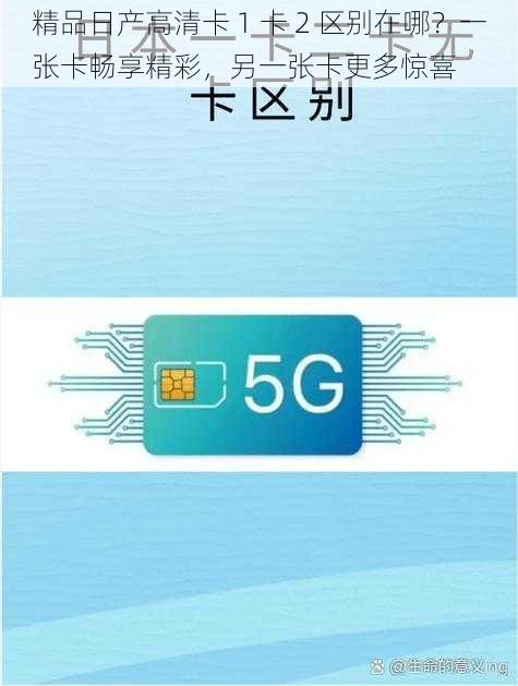 精品日产高清卡 1 卡 2 区别在哪？一张卡畅享精彩，另一张卡更多惊喜